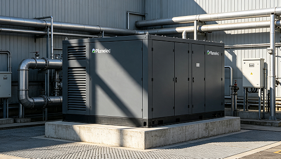 Planta de emergencia Planelec instalada en sitio